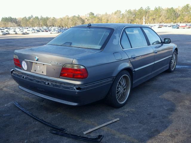 WBAGH83411DP23013 - 2001 BMW 740 IL GRAY photo 4