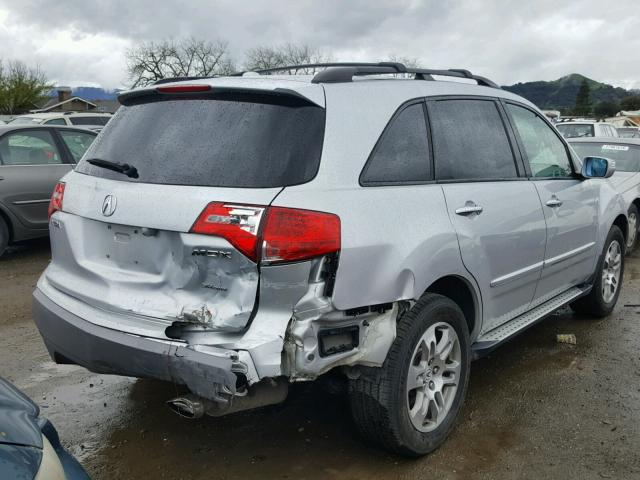 2HNYD28387H533067 - 2007 ACURA MDX TECHNO SILVER photo 4