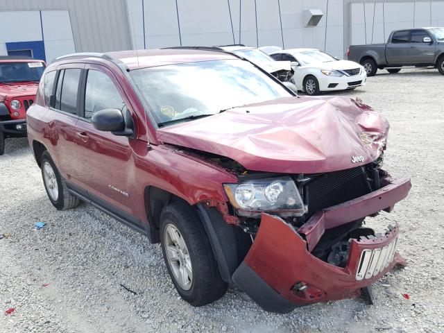 1C4NJCBA6FD313727 - 2015 JEEP COMPASS SP RED photo 1