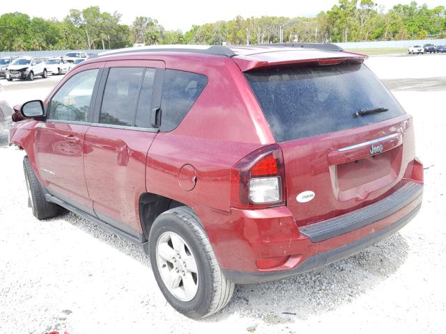 1C4NJCBA6FD313727 - 2015 JEEP COMPASS SP RED photo 3