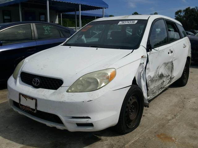 2T1KR32E23C023489 - 2003 TOYOTA MATRIX WHITE photo 2