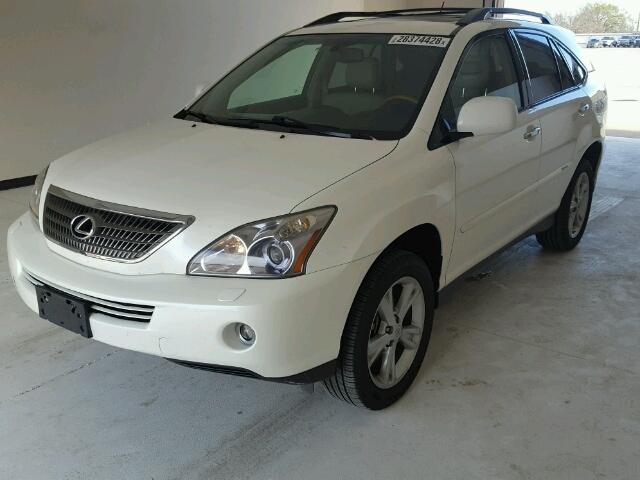 JTJHW31U982852560 - 2008 LEXUS RX 400H WHITE photo 2