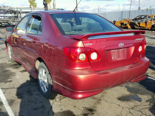 1NXBR30E67Z769158 - 2007 TOYOTA COROLLA CE RED photo 3