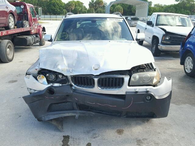 WBXPA73494WB24487 - 2004 BMW X3 2.5I SILVER photo 9