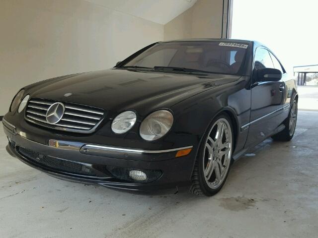 WDBPJ78J42A026131 - 2002 MERCEDES-BENZ CL 600 BLACK photo 2