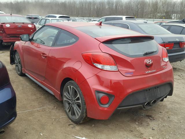 KMHTC6AE0GU284648 - 2016 HYUNDAI VELOSTER T RED photo 3