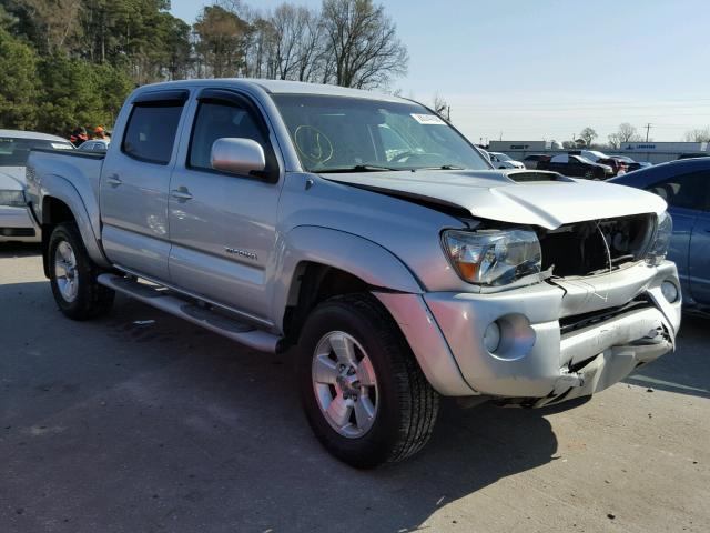 5TEJU62N87Z468752 - 2007 TOYOTA TACOMA DOU SILVER photo 1