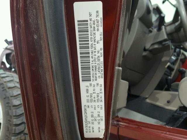 1J4FA54137L158794 - 2007 JEEP WRANGLER S Qırmızı foto 10