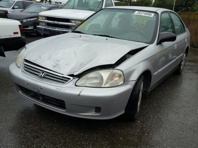 2HGEJ6617YH541867 - 2000 HONDA CIVIC BASE SILVER photo 2