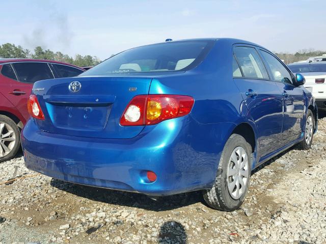 1NXBU4EE7AZ336128 - 2010 TOYOTA COROLLA BA BLUE photo 4