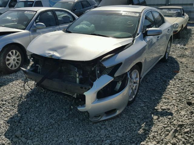 1N4AA5APXAC816049 - 2010 NISSAN MAXIMA S SILVER photo 2