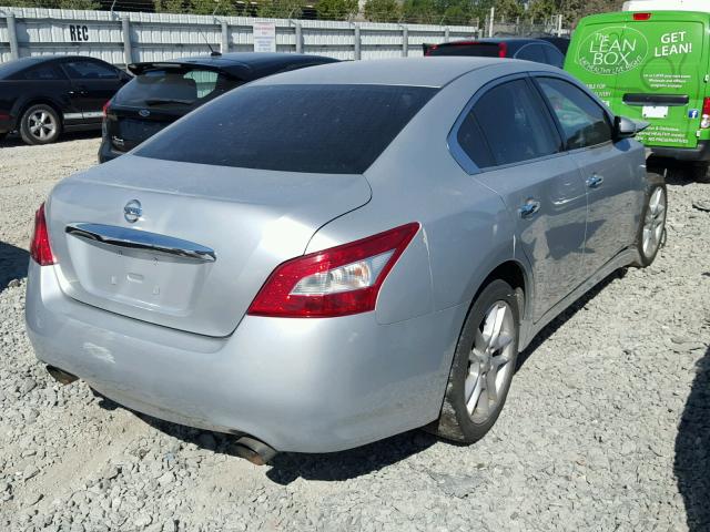 1N4AA5APXAC816049 - 2010 NISSAN MAXIMA S SILVER photo 4