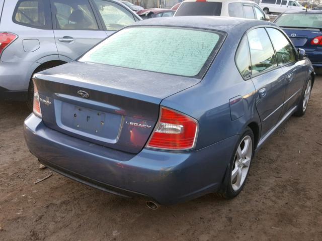 4S3BL626267215951 - 2006 SUBARU LEGACY 2.5 BLUE photo 4