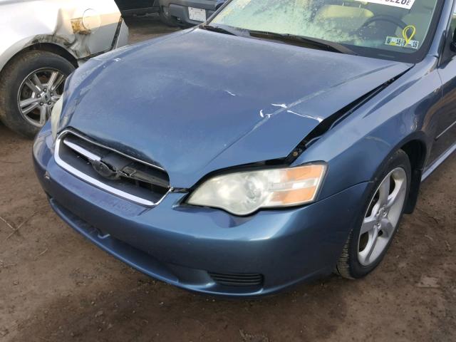 4S3BL626267215951 - 2006 SUBARU LEGACY 2.5 BLUE photo 9