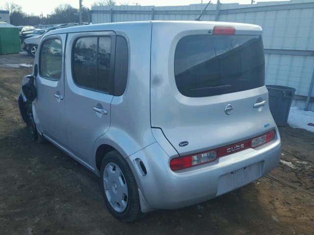 JN8AZ2KR4DT302580 - 2013 NISSAN CUBE S SILVER photo 3