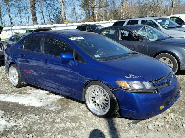 2HGFA55528H701821 - 2008 HONDA CIVIC SI BLUE photo 1