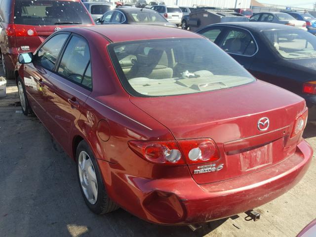 1YVFP80C835M39558 - 2003 MAZDA 6 I RED photo 3