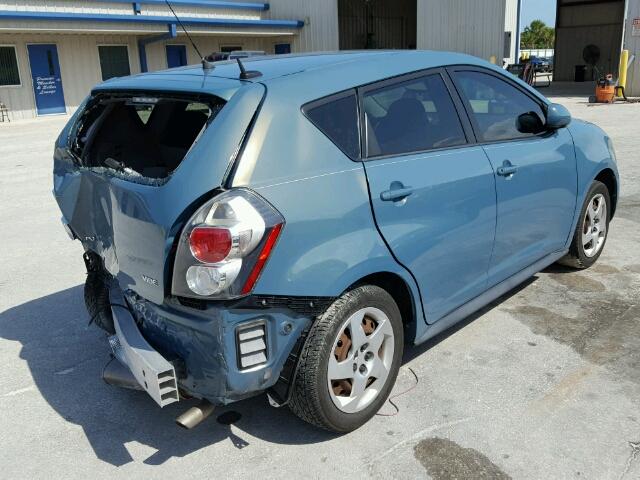 5Y2SP67869Z461036 - 2009 PONTIAC VIBE BLUE photo 4