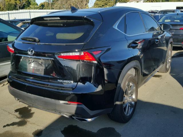 JTJBARBZ7F2036347 - 2015 LEXUS NX 200T BLACK photo 4