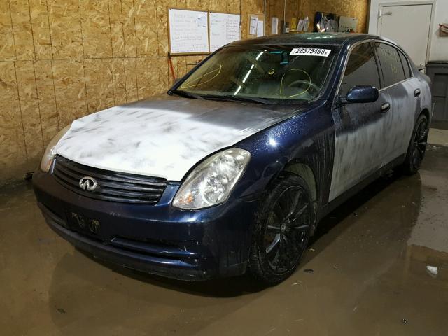 JNKCV51E14M609987 - 2004 INFINITI G35 BLUE photo 2