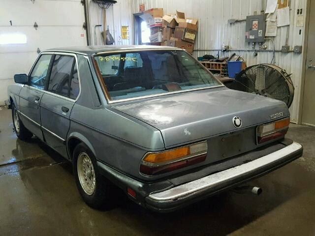 WBADK7309H9654922 - 1987 BMW 528 E GRAY photo 3