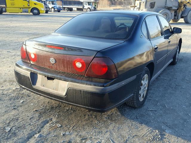 2G1WF52E139123615 - 2003 CHEVROLET IMPALA BLACK photo 4