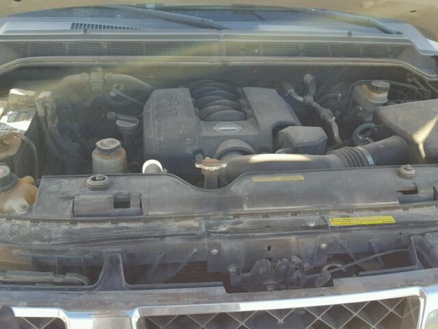 1N6BA06A16N524417 - 2006 NISSAN TITAN XE SILVER photo 7