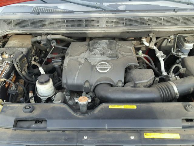 1N6AA06E48N342387 - 2008 NISSAN TITAN XE RED photo 7