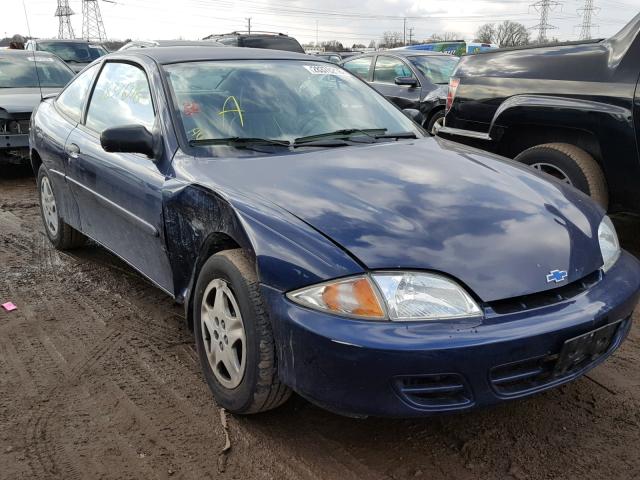 1G1JS124327172420 - 2002 CHEVROLET CAVALIER L BLUE photo 1