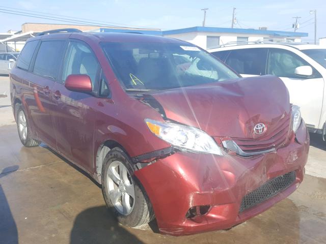 5TDKK3DC8FS623025 - 2015 TOYOTA SIENNA LE BURGUNDY photo 1