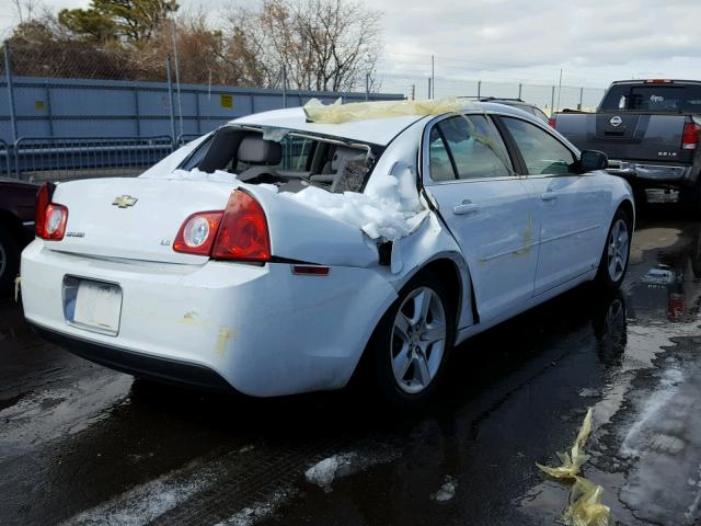 1G1ZG57B894136401 - 2009 CHEVROLET MALIBU LS WHITE photo 4