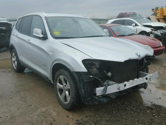 5UXWX5C51BL700409 - 2011 BMW X3 XDRIVE2 SILVER photo 1