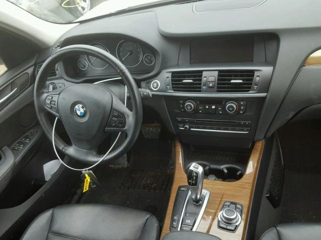 5UXWX5C51BL700409 - 2011 BMW X3 XDRIVE2 SILVER photo 9