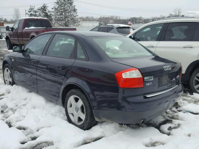 WAULC68E33A372600 - 2003 AUDI A4 1.8T QU BLUE photo 3