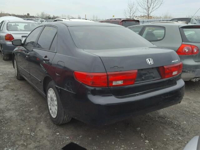 1HGCM56175A812185 - 2005 HONDA ACCORD DX BLACK photo 3