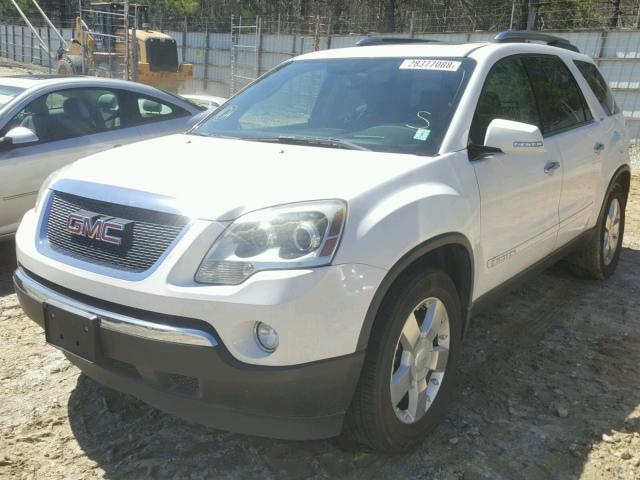 1GKER33767J118441 - 2007 GMC ACADIA SLT WHITE photo 2