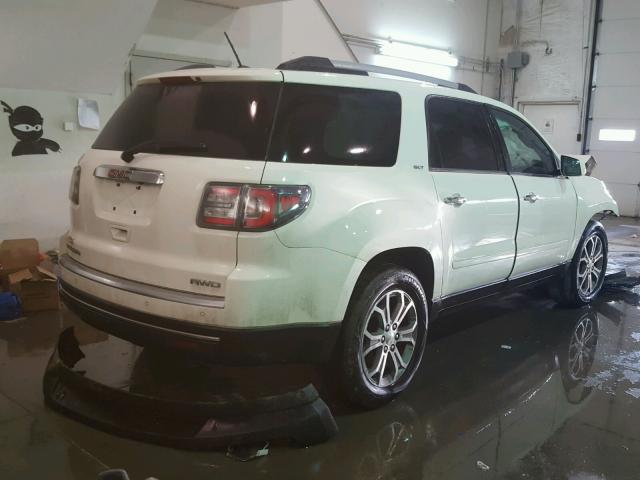 1GKKVRKD2DJ268082 - 2013 GMC ACADIA SLT WHITE photo 4