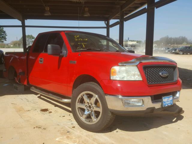 1FTPX02505KD94159 - 2005 FORD F150 RED photo 1