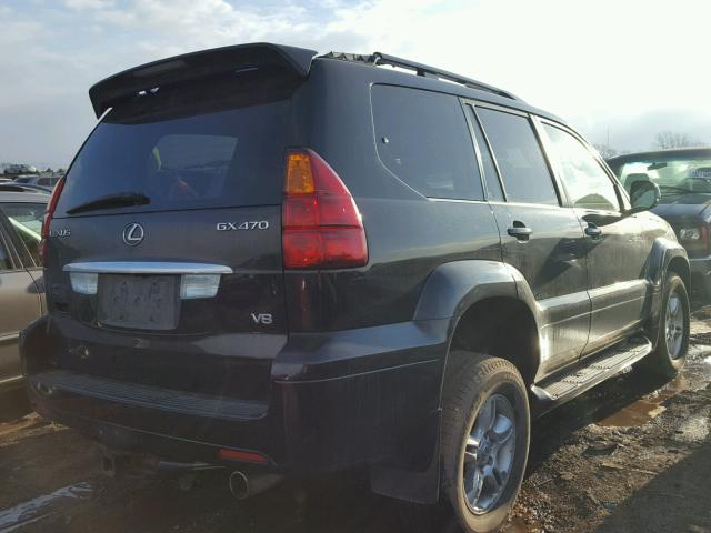 JTJBT20X450090881 - 2005 LEXUS GX 470 BLACK photo 4