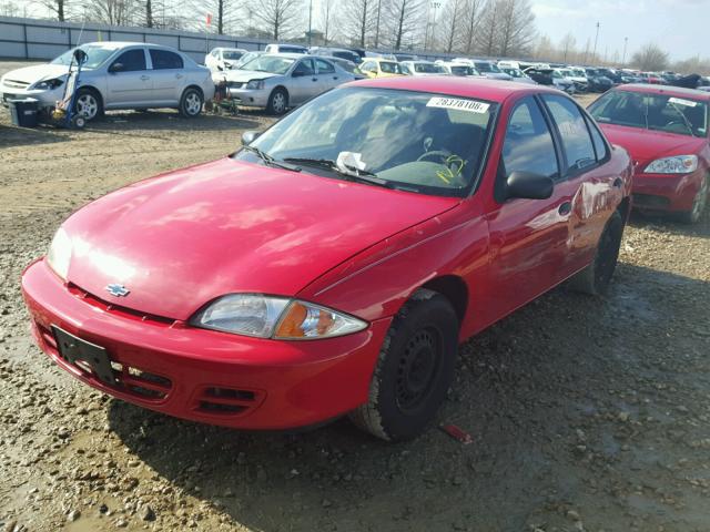 1G1JC524717188980 - 2001 CHEVROLET CAVALIER B RED photo 2