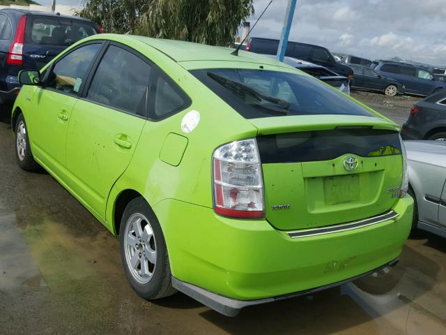 JTDKB20U097862396 - 2009 TOYOTA PRIUS GREEN photo 3