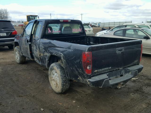 1GCDT29E888188587 - 2008 CHEVROLET COLORADO L BLACK photo 3