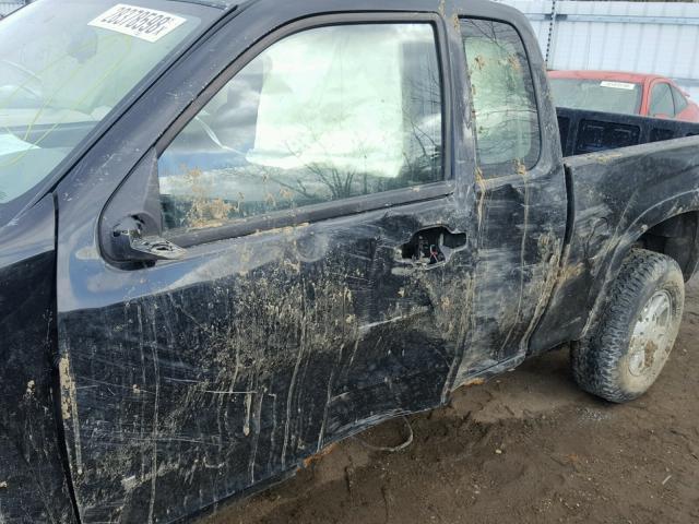 1GCDT29E888188587 - 2008 CHEVROLET COLORADO L BLACK photo 9