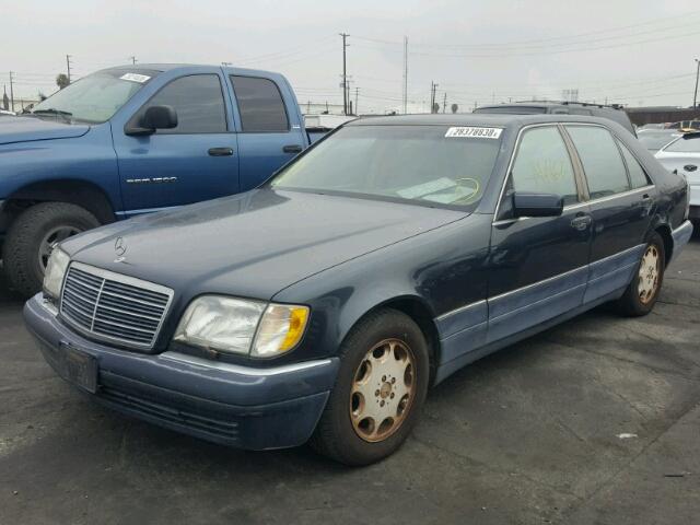 WDBGA43E3TA302499 - 1996 MERCEDES-BENZ S 420 BLUE photo 2