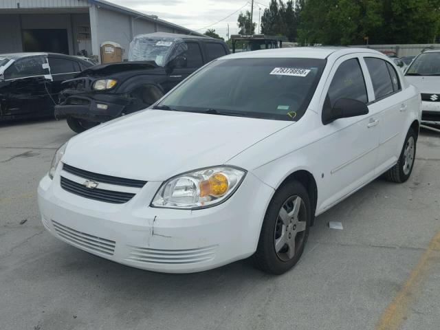 1G1AK58F787350113 - 2008 CHEVROLET COBALT LS WHITE photo 2