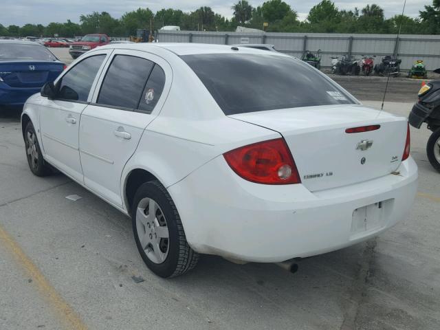 1G1AK58F787350113 - 2008 CHEVROLET COBALT LS WHITE photo 3