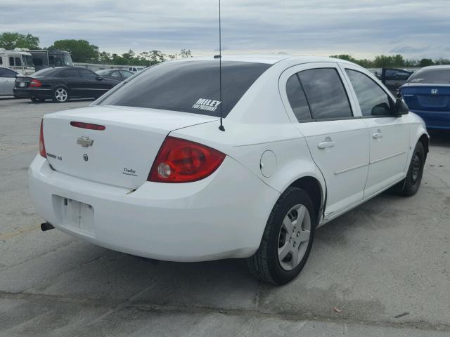 1G1AK58F787350113 - 2008 CHEVROLET COBALT LS WHITE photo 4