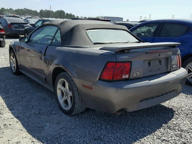 1FAFP45X73F399340 - 2003 FORD MUSTANG GT GRAY photo 3