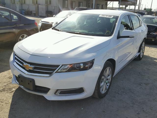 2G1105S38H9142681 - 2017 CHEVROLET IMPALA LT WHITE photo 2