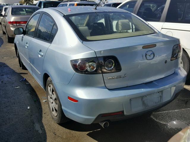 JM1BK12G071717215 - 2007 MAZDA 3 I BLUE photo 3